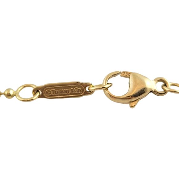 Tiffany & Co 18K Yellow Gold Graduated Bead Drop Pendant Necklace #14791 - Picture 4 of 6